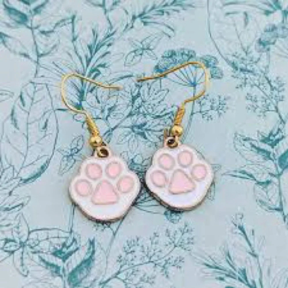 🔥🔥Cute Rabbit pink foot dangle earring